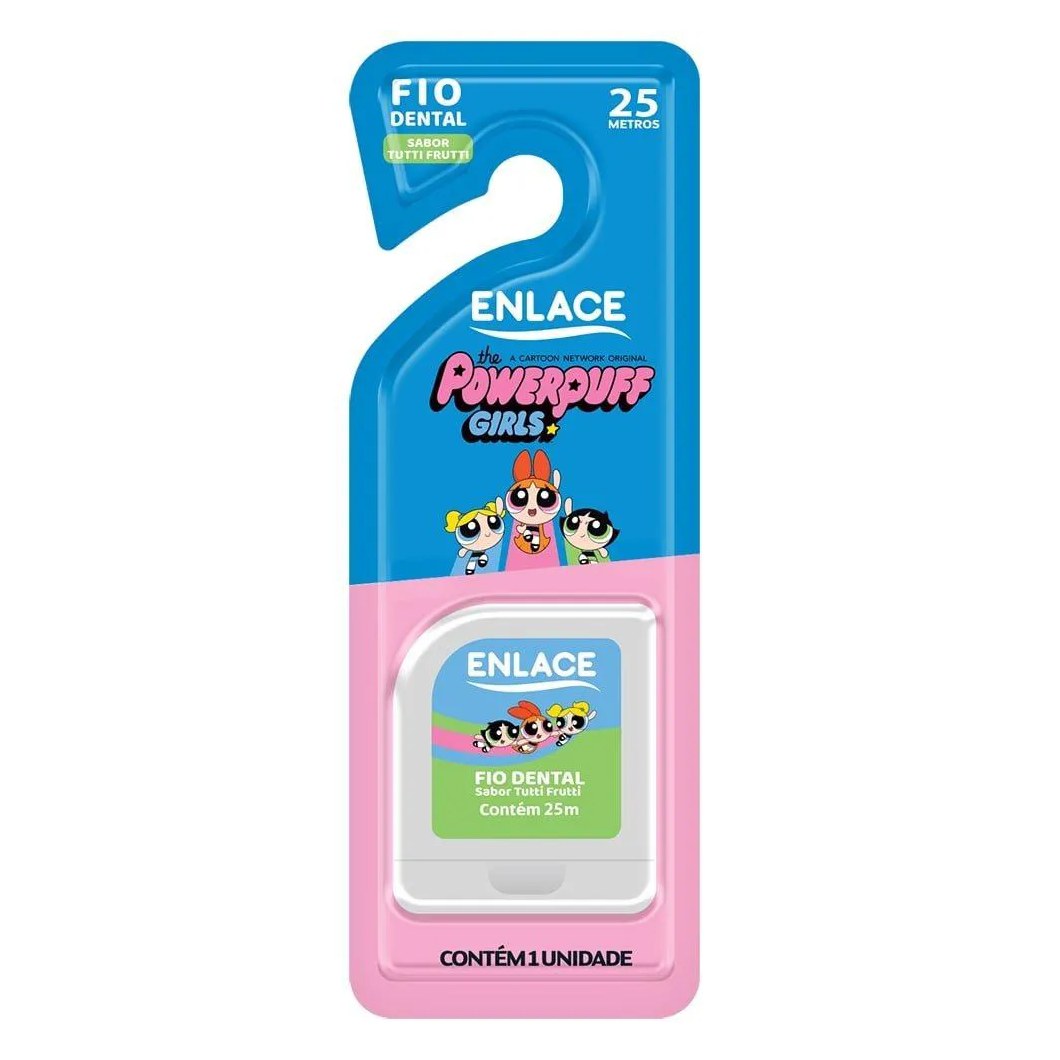 Fio Dental Enlace Meninas Super Poderosas 12x25m