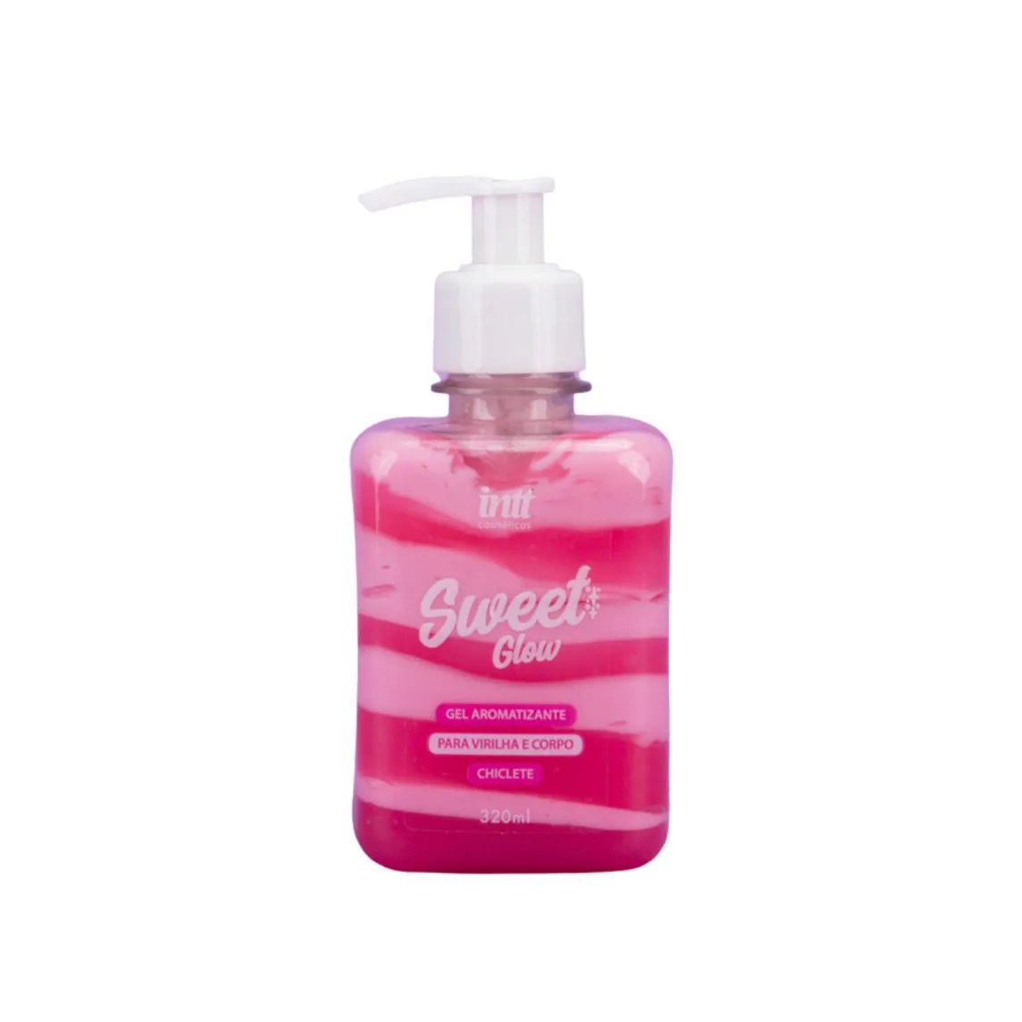 Gel Hidratante Aromatizante Sweet Glow Virilha E Corpo Chiclete Beijável - Intt Cosméticos