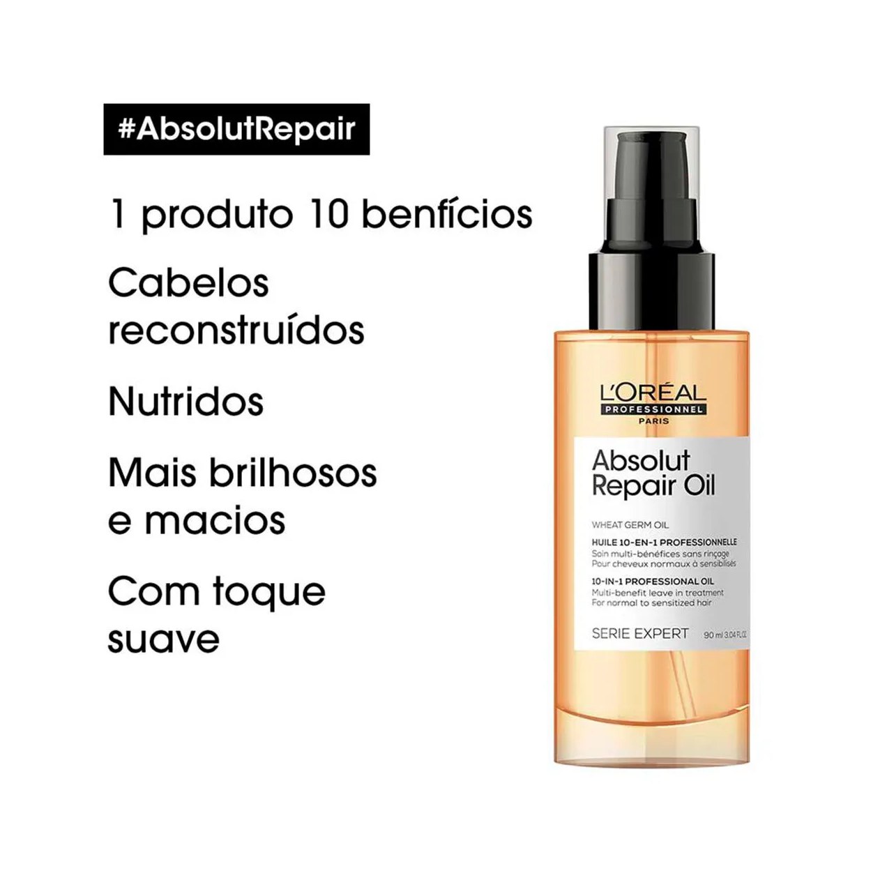 Óleo Capilar L'Oréal Professionnel Absolut Repair Cabelos Danificados 90ml