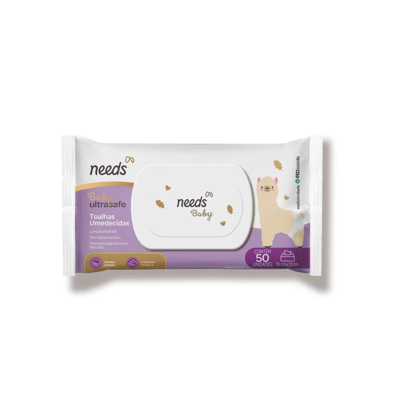 Toalhas Umedecidas Needs Baby Ultrasafe 50 Unidades