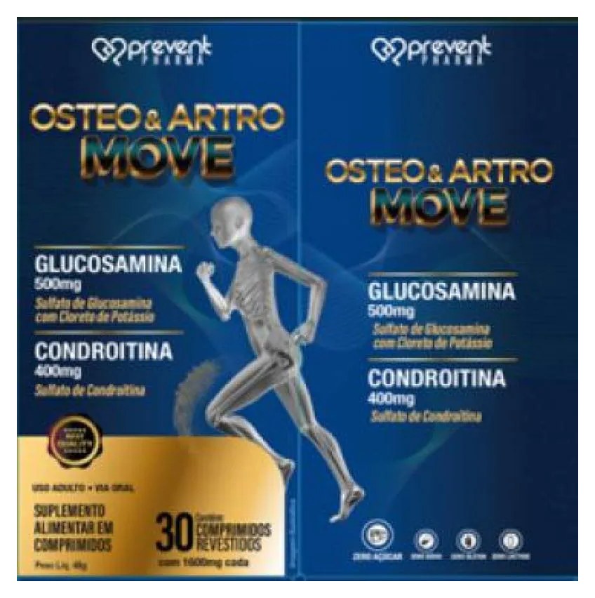 Osteo Move Glucosamina 750mg Condroitina 600mg 30cp Prevent