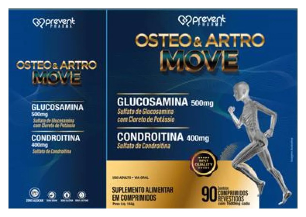 Osteo Move Glucosamina 750mg Condroitina 600mg 90cp Prevent