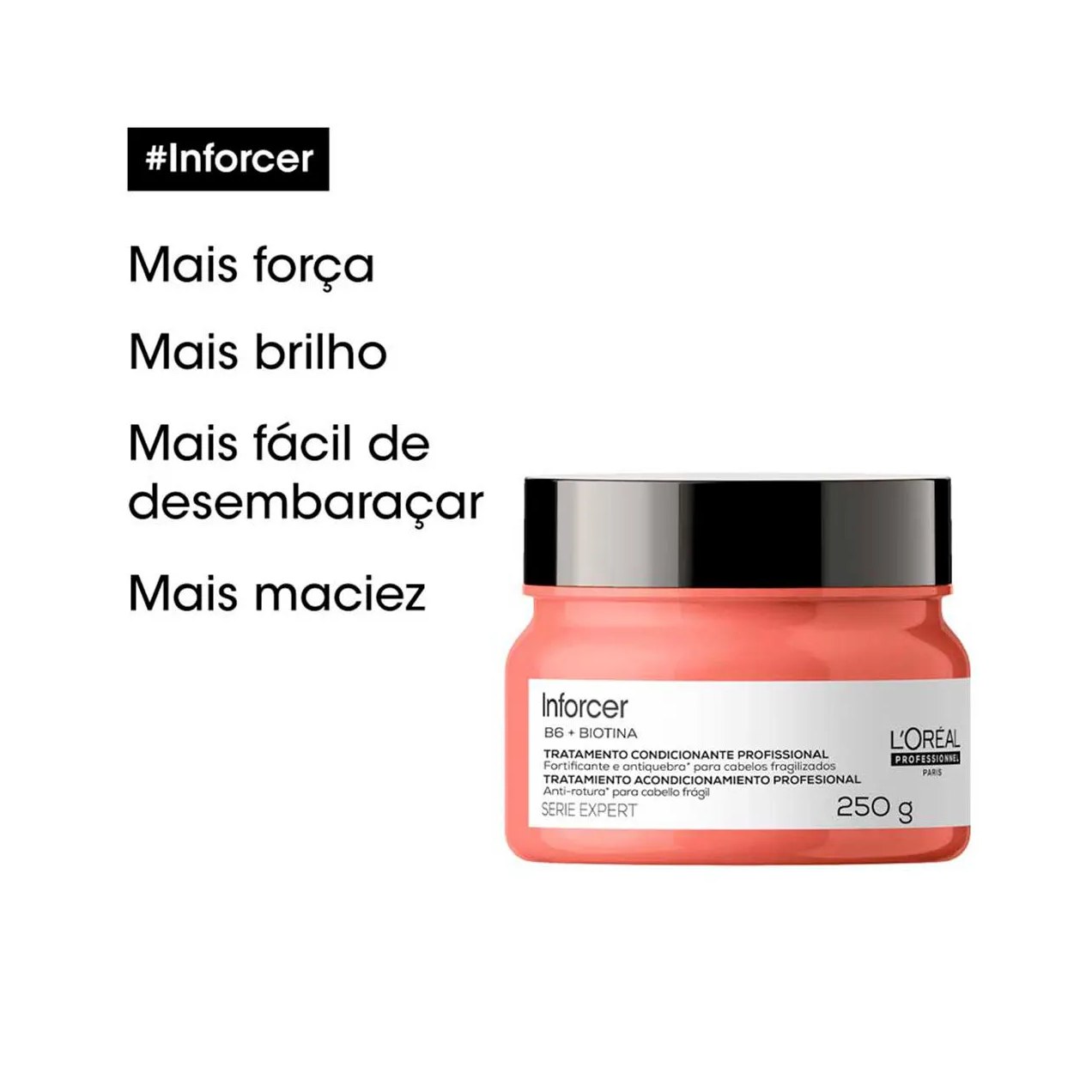 Máscara de Cabelo Fortalecedora L'Oréal Professionnel Inforcer Cabelos Danificados 250g