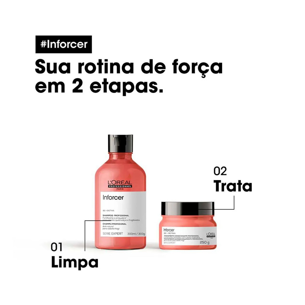 Máscara de Cabelo Fortalecedora L'Oréal Professionnel Inforcer Cabelos Danificados 250g