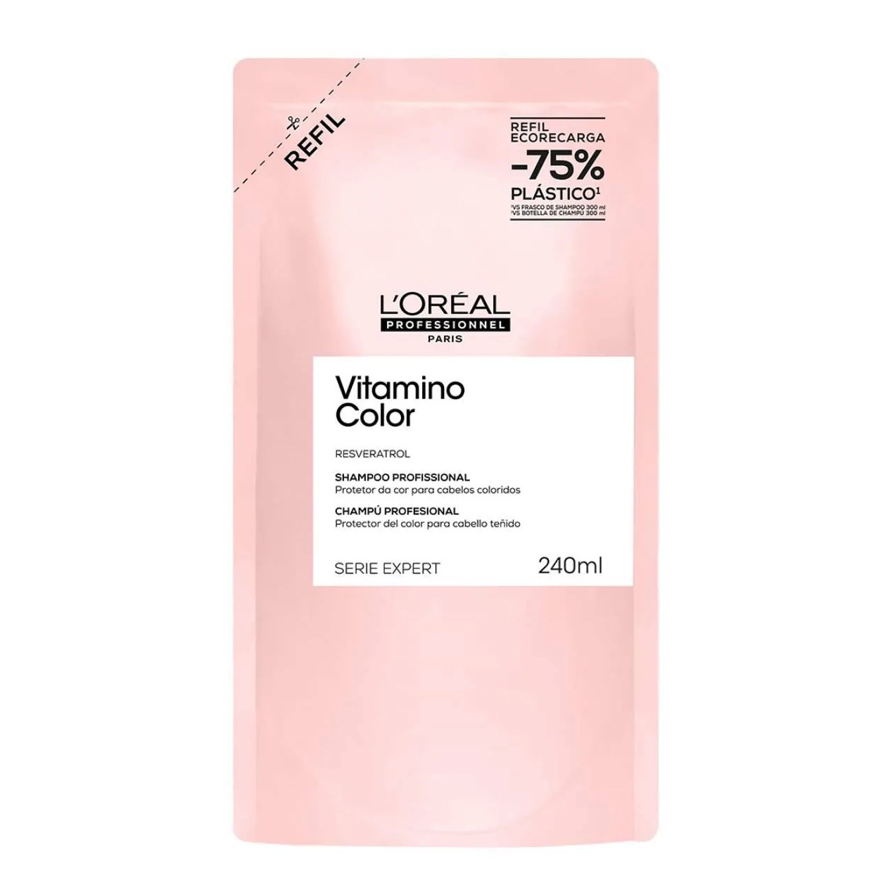 Shampoo L'Oréal Professionnel Vitamino Color Cabelos Coloridos 240ml Refil
