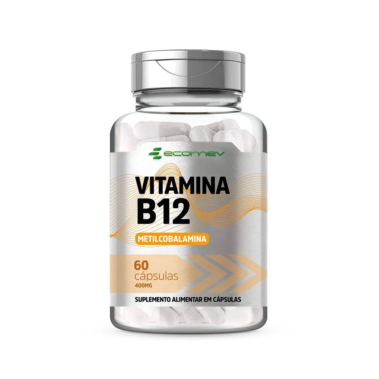 Vitamina B12 Metilcobalamina 400mg 414vd 60 cápsulas Ecomev