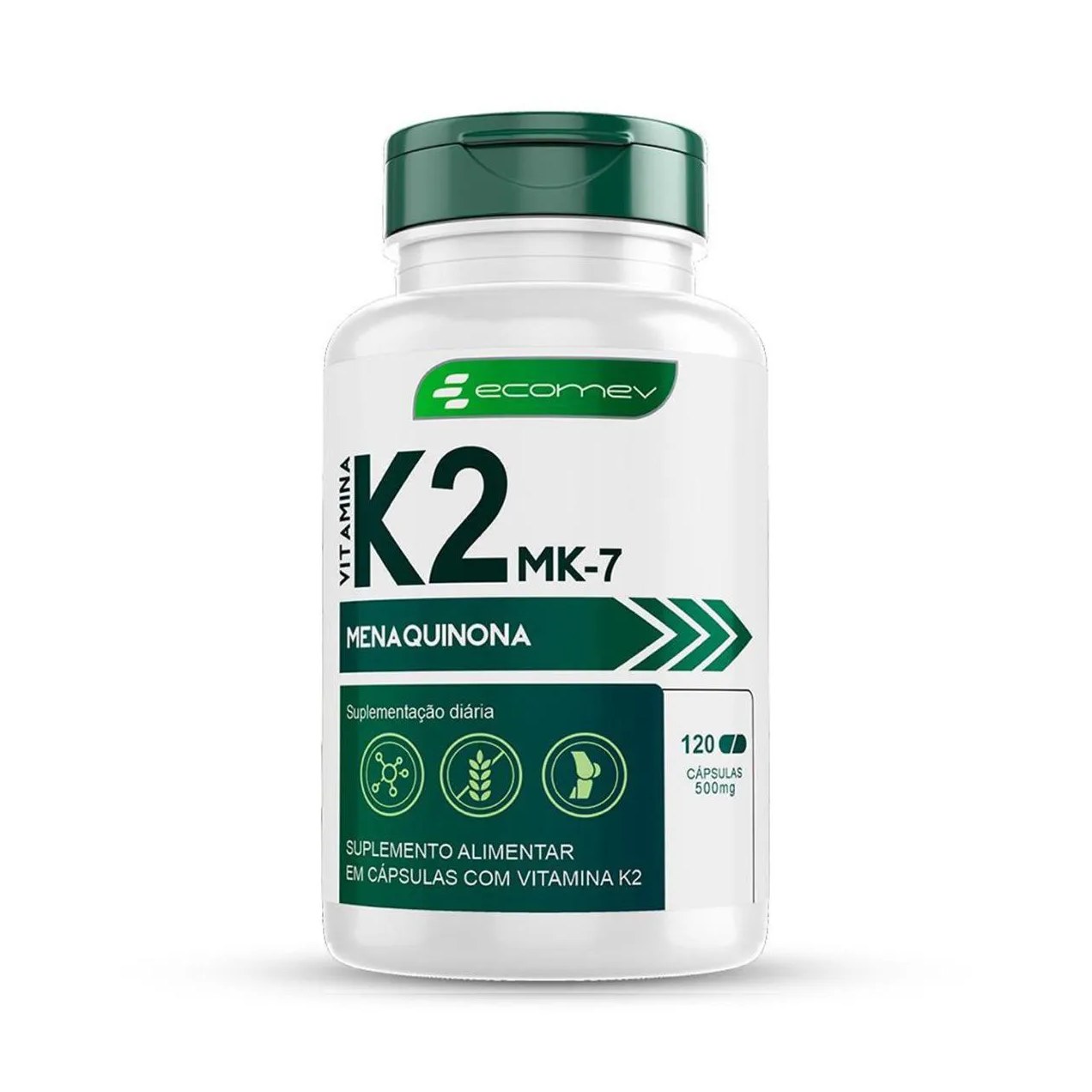 Vitamina K2 Mk7 Menaquinona 149mcg 120 cápsulas Ecomev