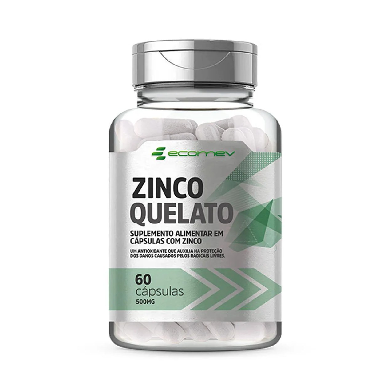 Zinco Quelato 400mg 60 cápsulas Ecomev