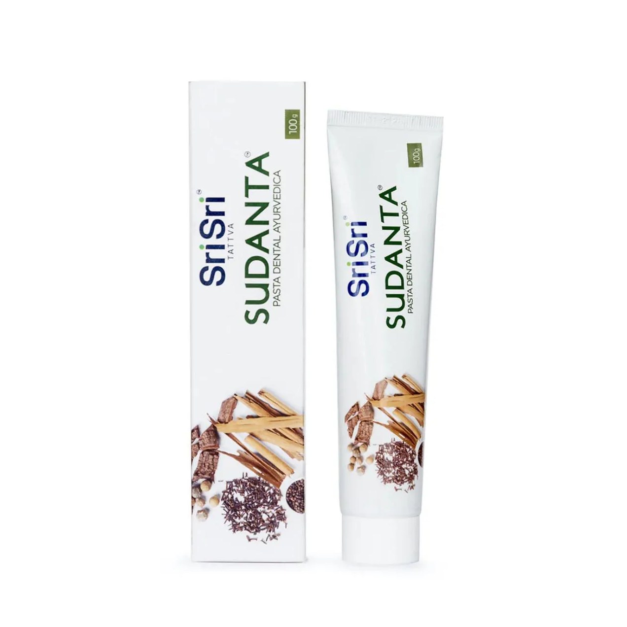 Creme Dental Sri Sri Tattva Sudanta Ayurvédica Canela 100g