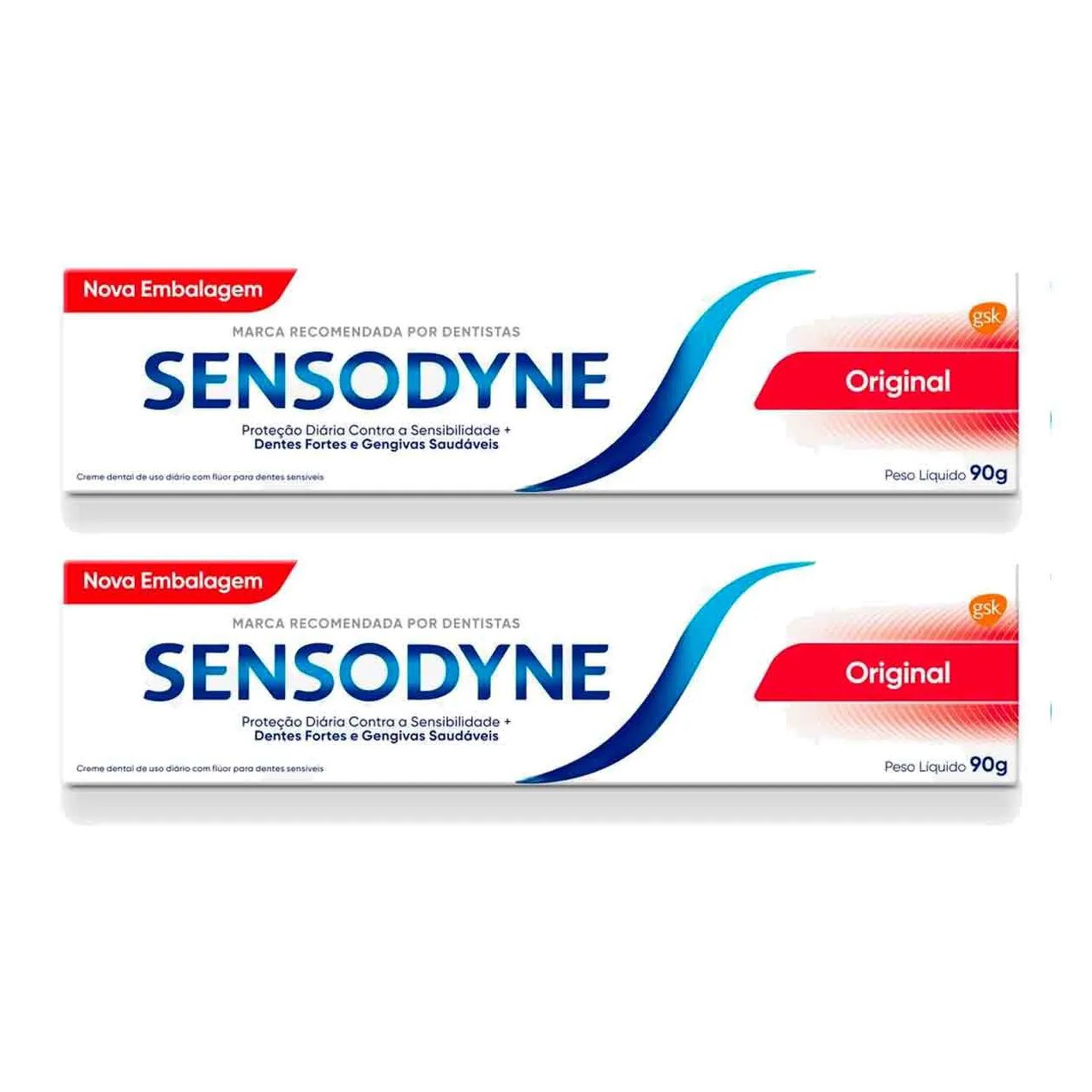 Kit Pasta de Dente Sensodyne Original 3 Unidades com 90g cada