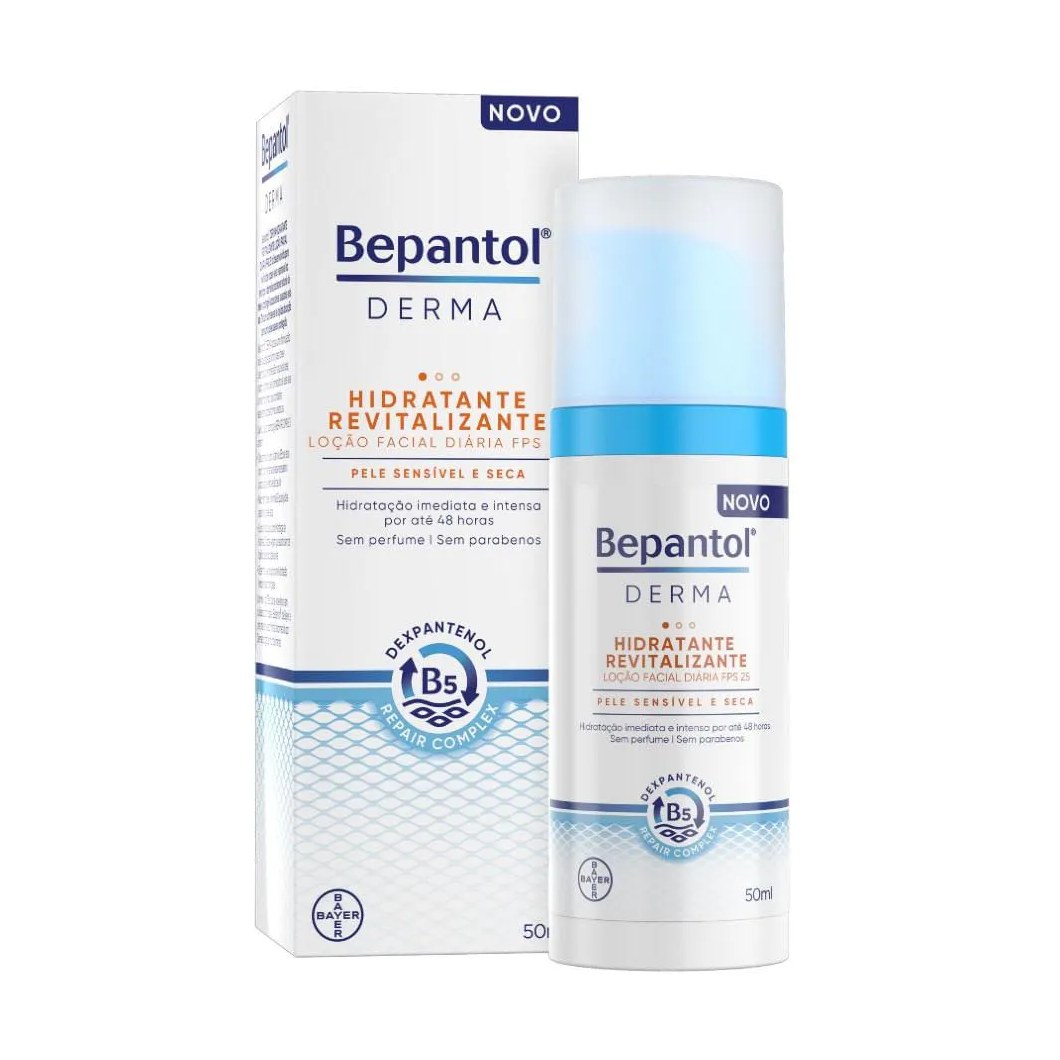 Loção Facial Hidratante Derma Revitalizante Fps25 - Bepantol