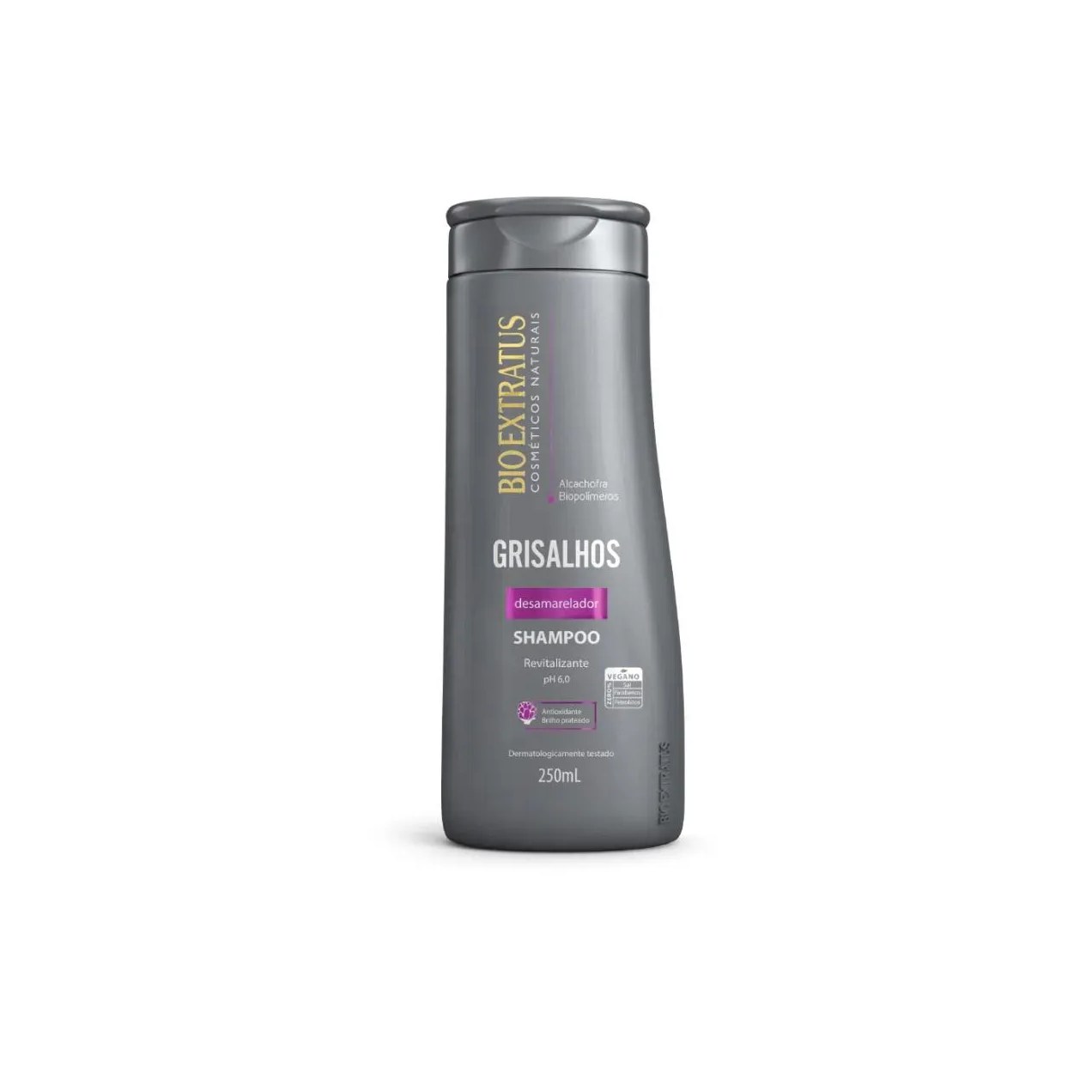 Shampoo Desamarelador Cabelos Grisalhos 250 Ml- Bio Extratus
