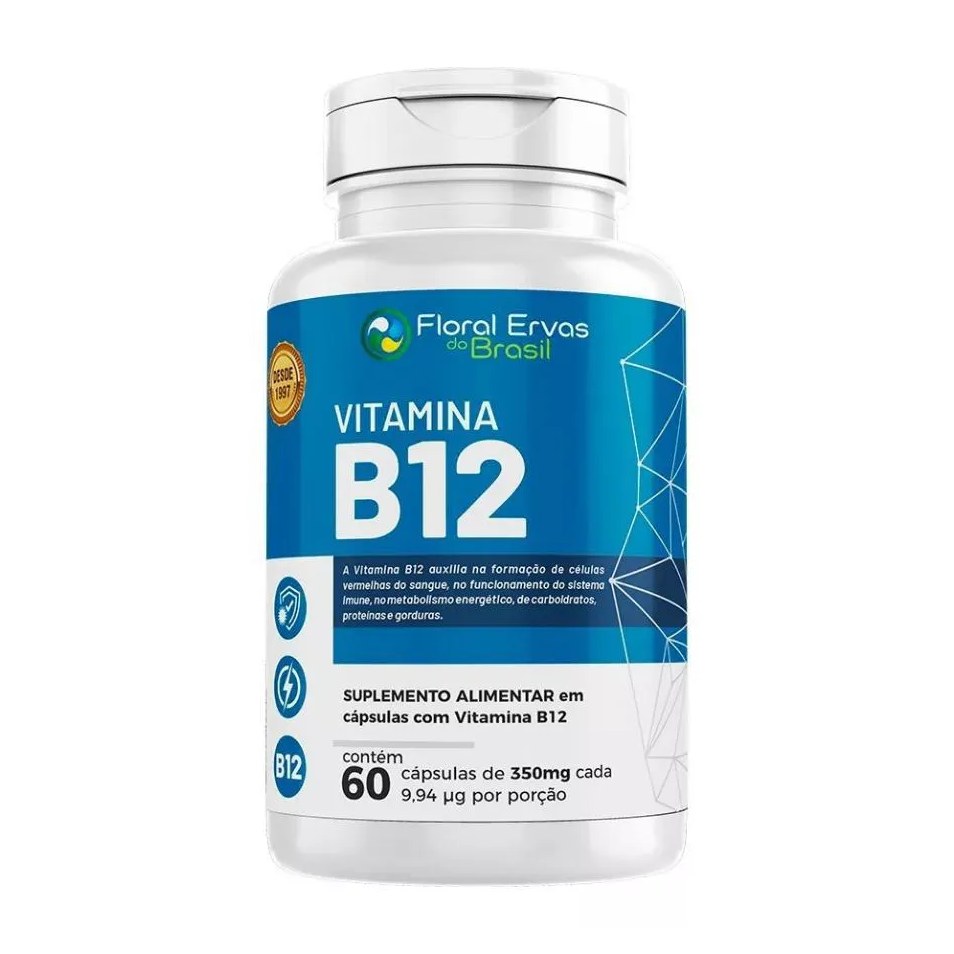 Vitamina B12 60 cápsulas - Floral Ervas