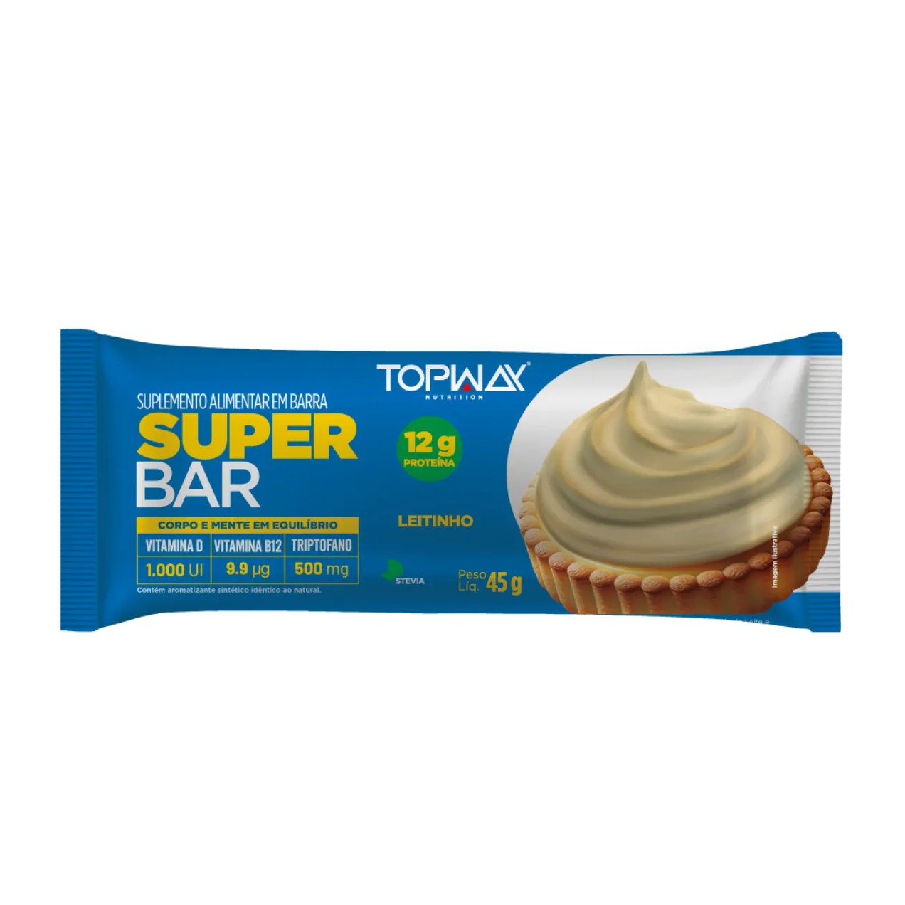 Barra de Proteína Topway Super Bar Leitinho 45g