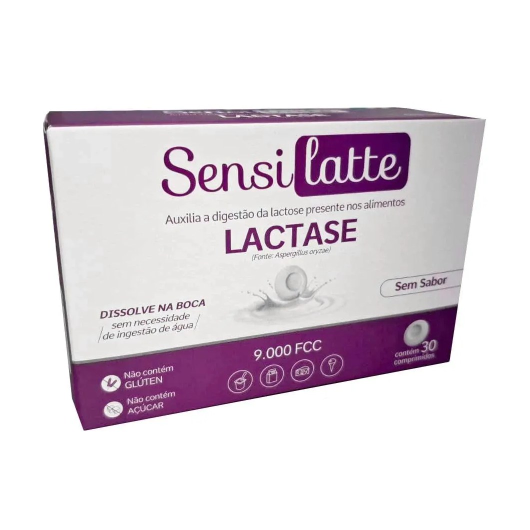 Sensilatte Lactase sem Sabor 9000fcc 30 comprimidos - Prati