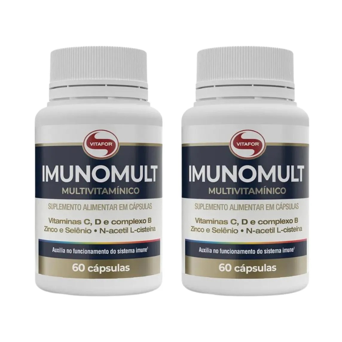 Kit 2 Imunomult Multivitamínico - 60 cápsulas - Vitafor