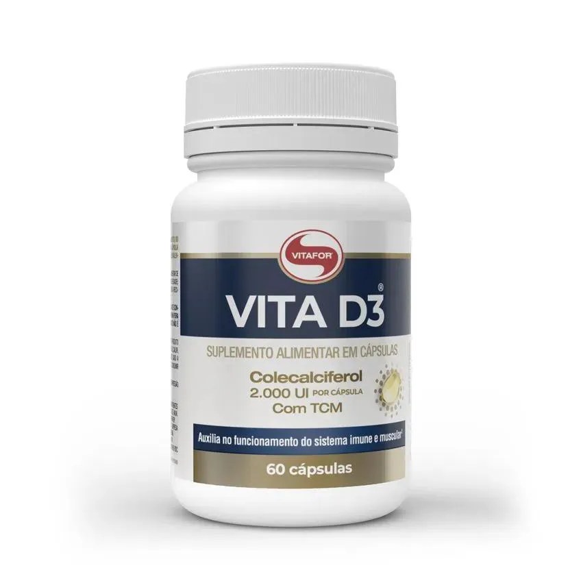 Vita D3 - 60 cápsulas - Vitafor