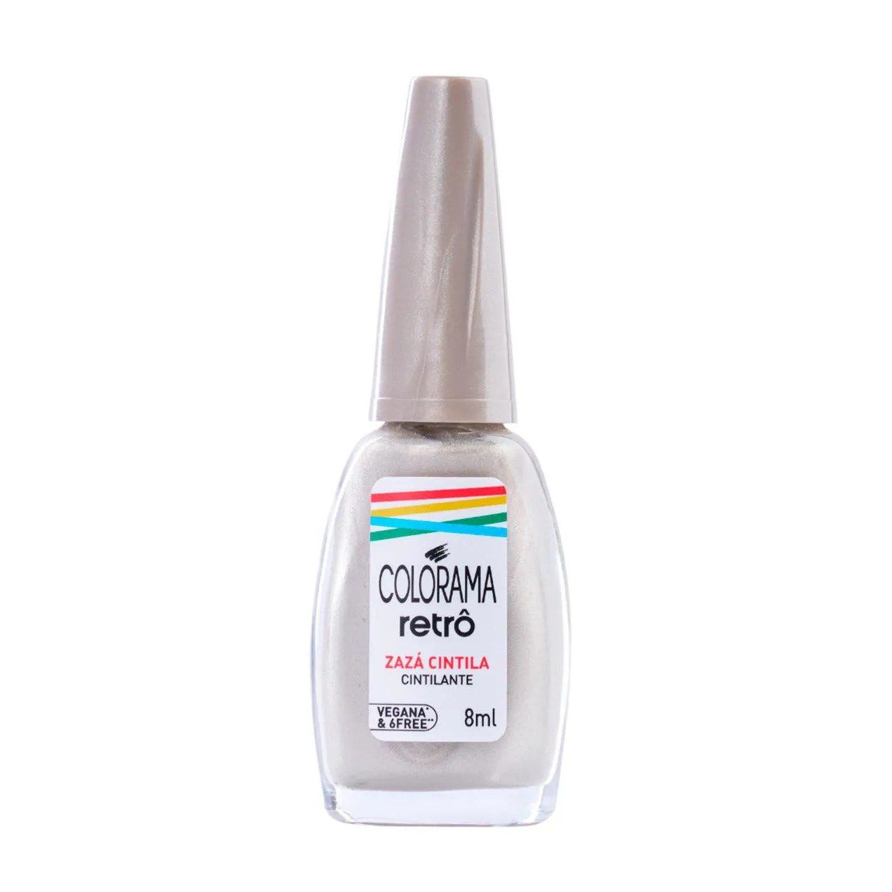 Esmalte Cintilante Colorama Retrô 8ml - Zazá Cintila
