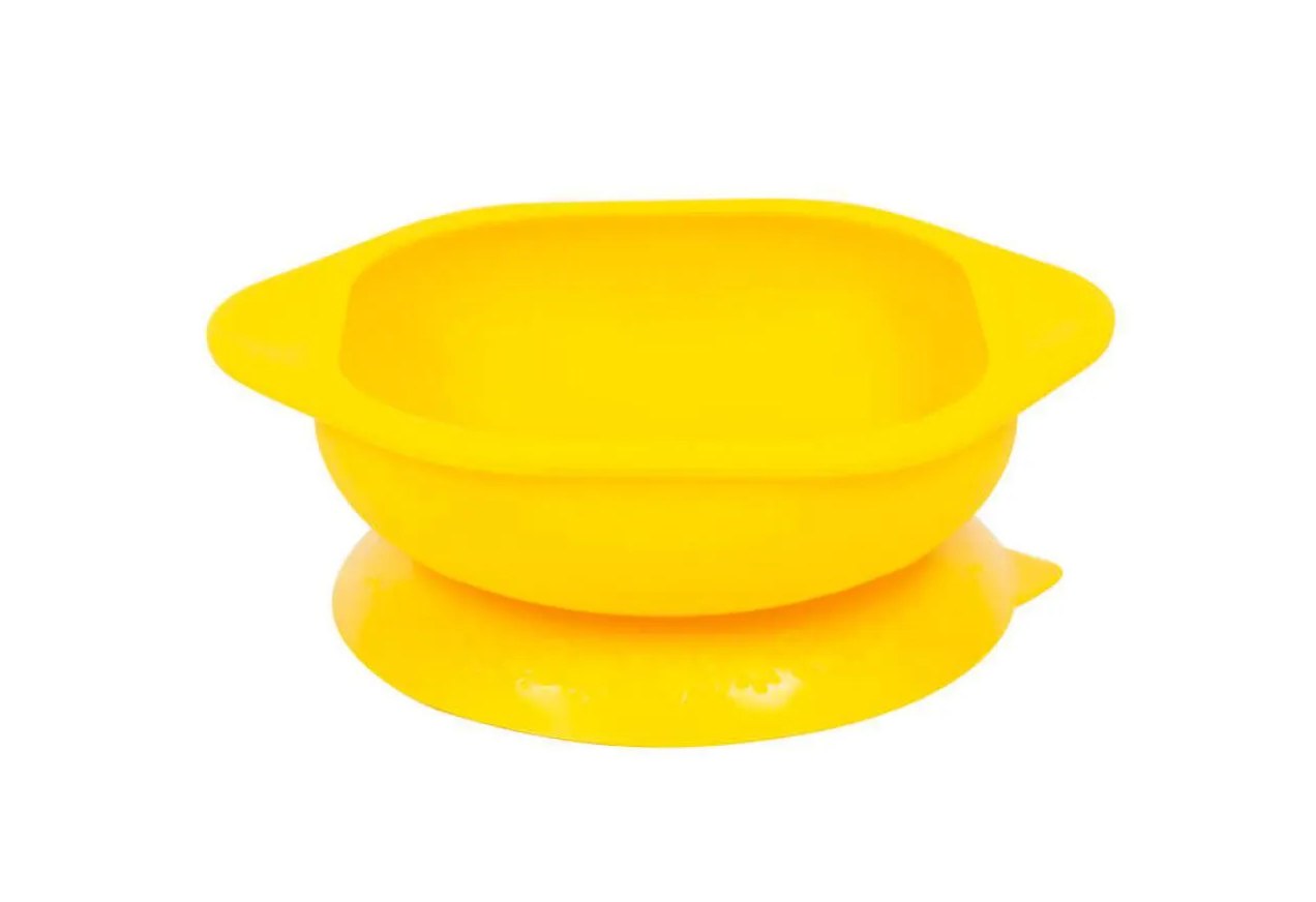 Tigela em Silicone com Sucção para Microondas Girafa Amarela - Marcus&marcus