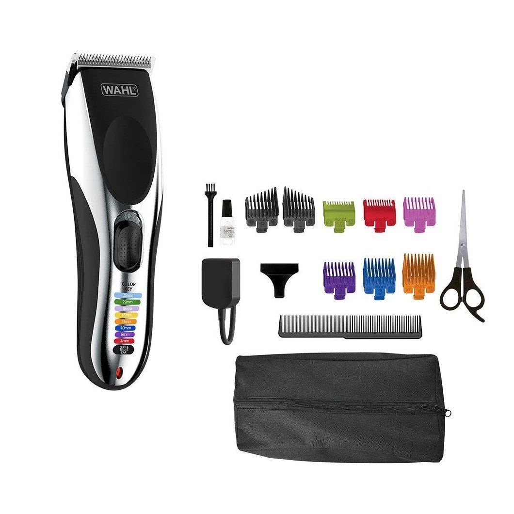 MáQUINA DE CORTAR CABELO WAHL FAMILY PRO CUT - COM 8 PENTES, BIVOLT 45 Brancovermelho