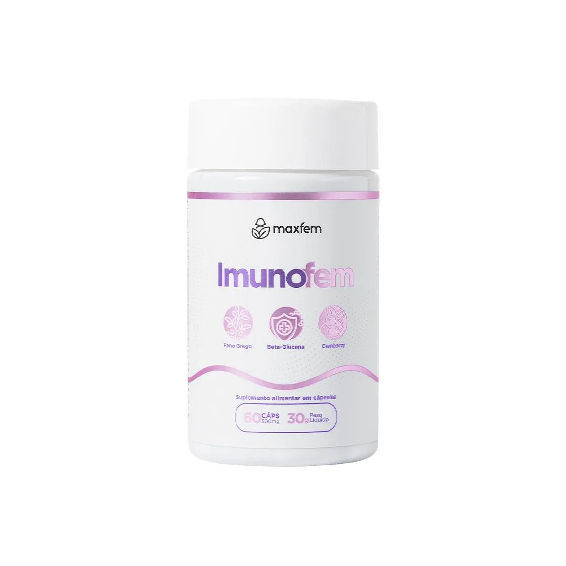Imunofem - Suplemento Natural para Saúde Íntima Feminina - Maxfem