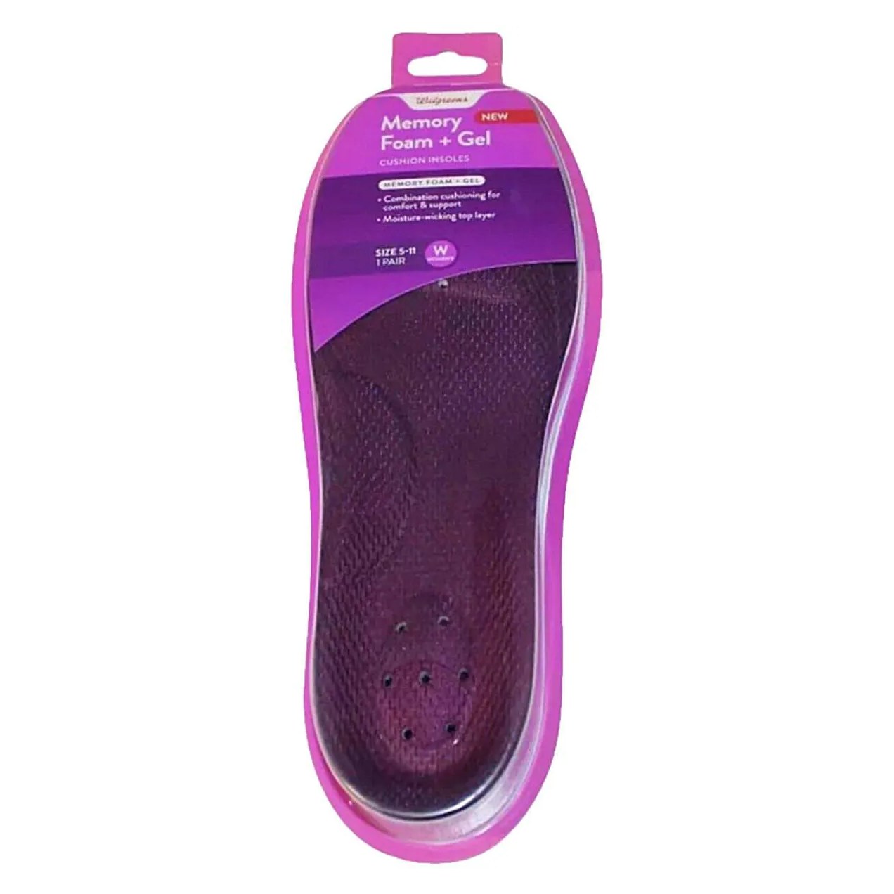 Palmilha Memory Foam Plus + Gel Chantal 34-38 - Par