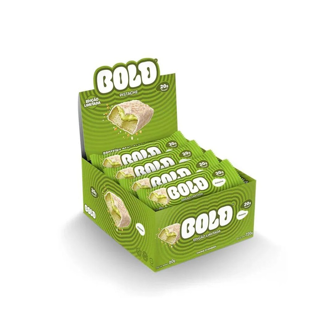 Bold Bar Display (12 Unid de 60g) - Sabor: Pistache