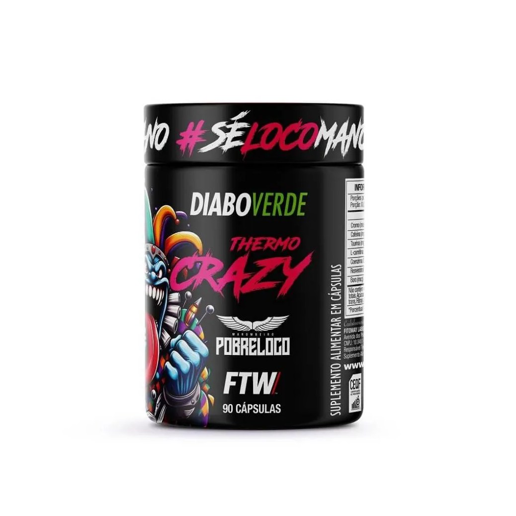 Diabo Verde Thermo Crazy (90 cápsulas) - Padrão: Único