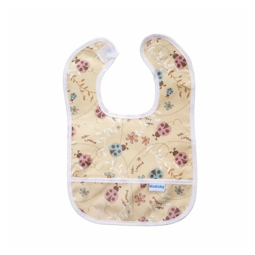 Babador Mini Joaninhas Kababy Bege