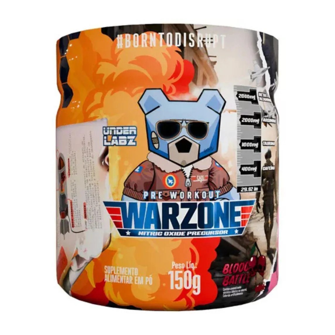 Pré Treino Warzone Blood Battle 150g - Under Labz