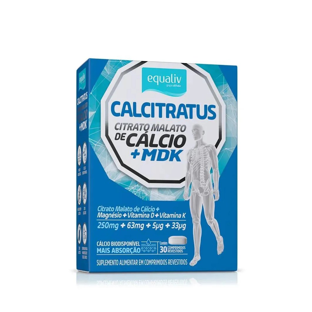 Suplemento Calcitratus + Mdk 30 Comprimidos - Equaliv