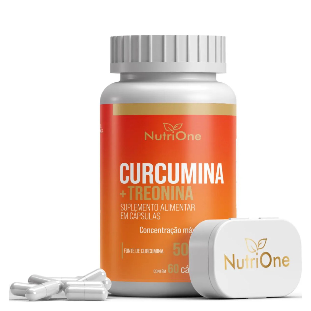 Curcumina 95% (Cúrcuma Longa) + L-Treonina 60 Caps - Nutrione
