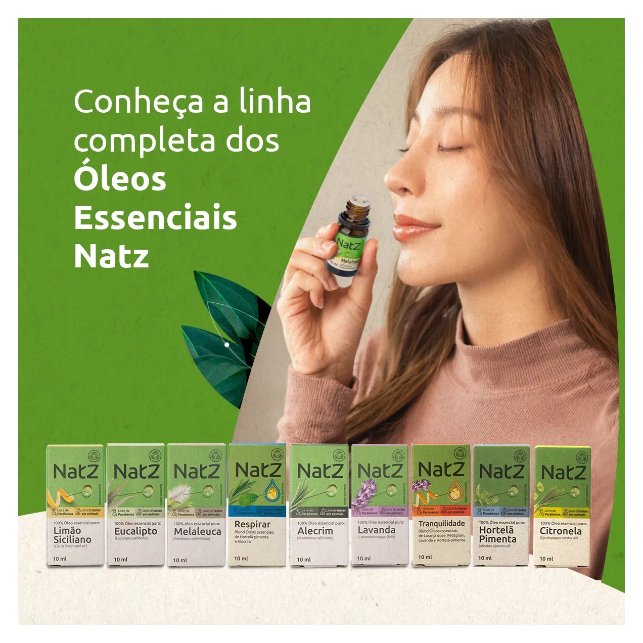 Óleo Essencial Natz Hortelã Pimenta 10ml