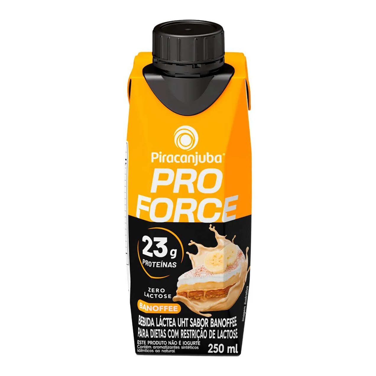 Bebida Proteica Piracanjuba ProForce Banoffee 23g Proteínas Zero Lactose 250ml