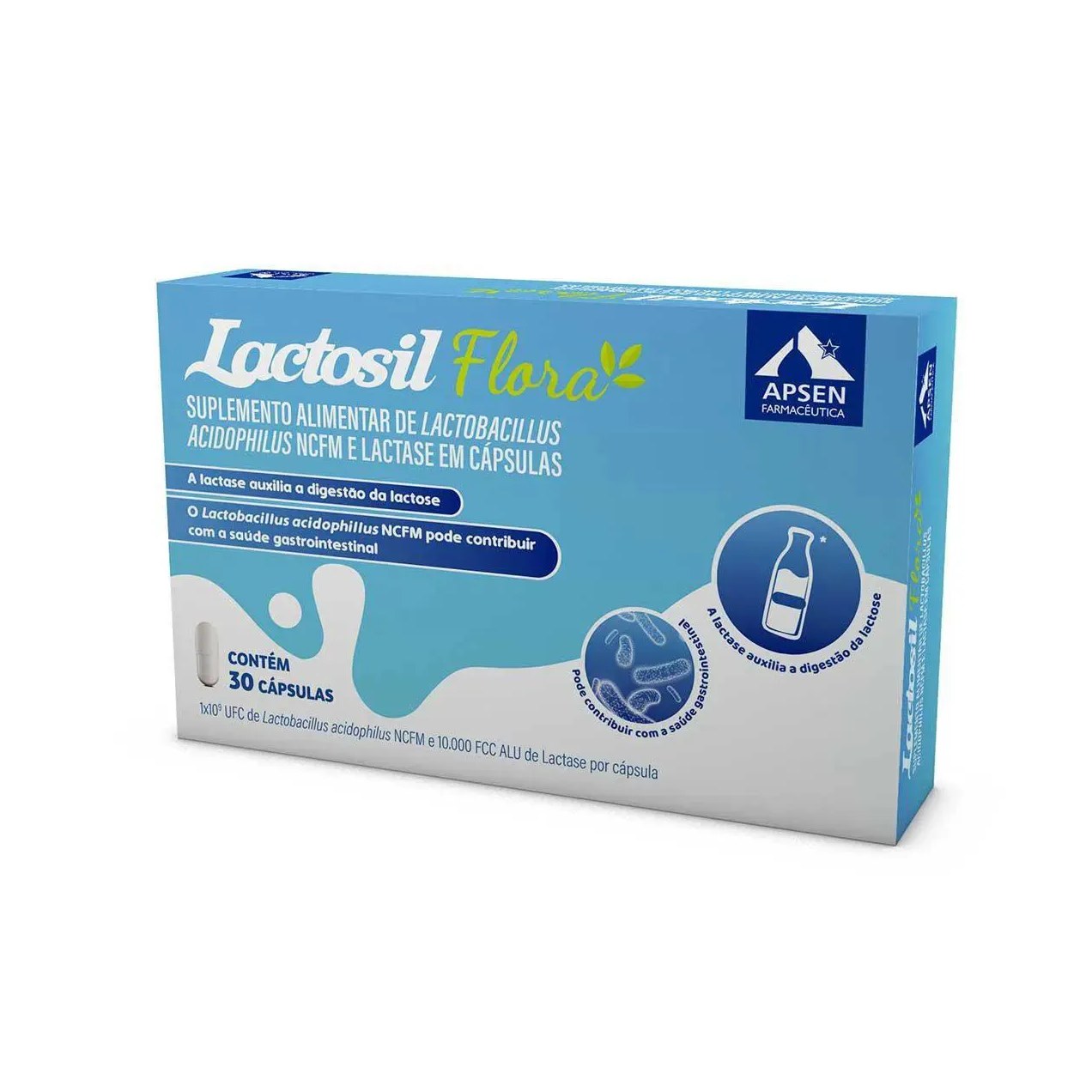Suplemento Lactosil Flora Lactase 10000fcc Lactose 30cps