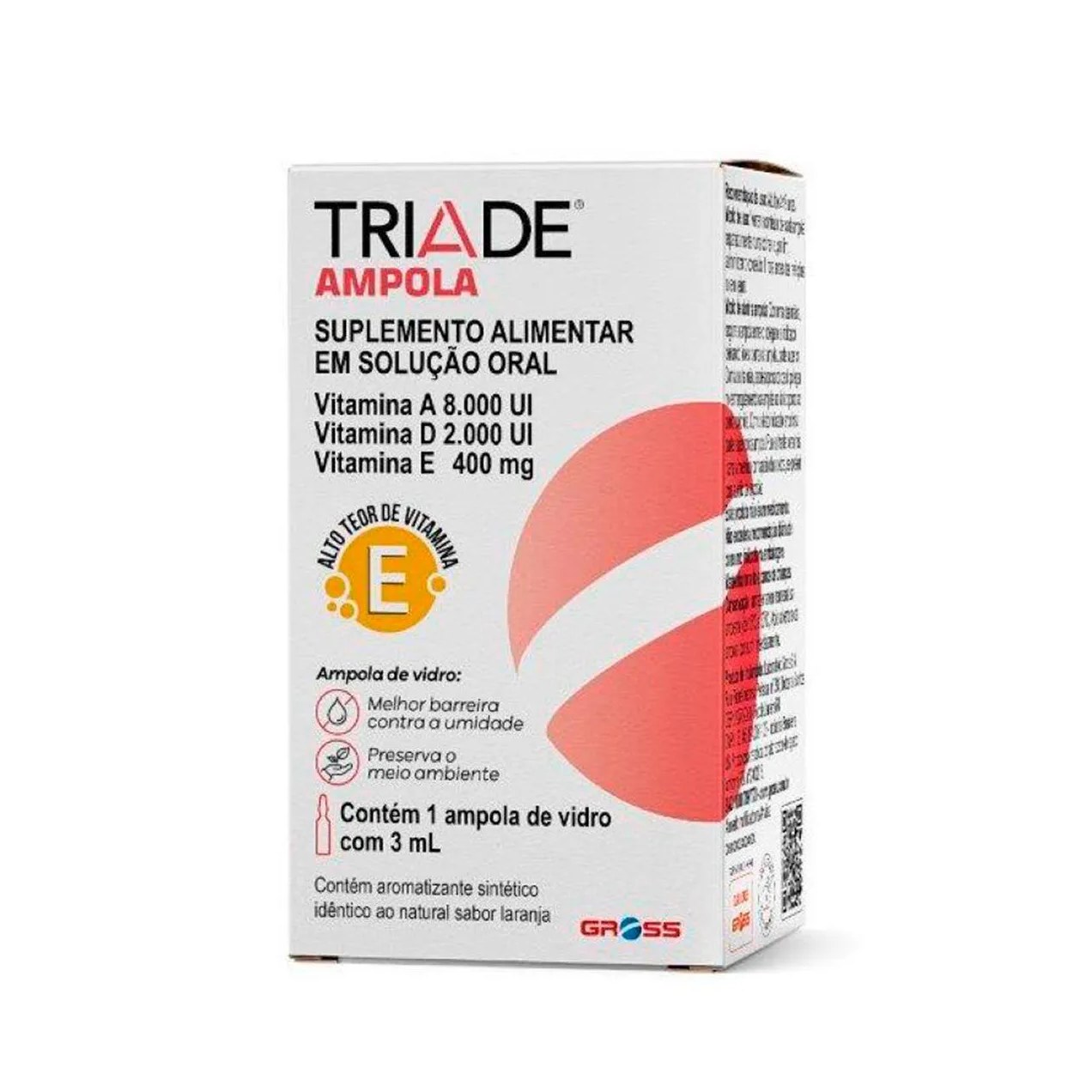 Suplemento Vitamínico Triade Ampola 3mL