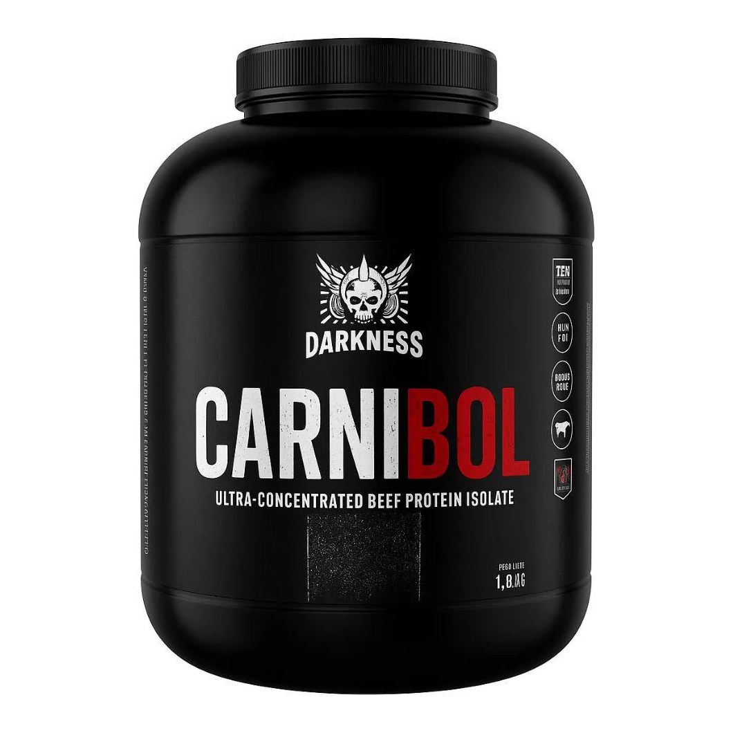 Carnibol Proteina Isolado Baunilha 1.8kg - Darkness