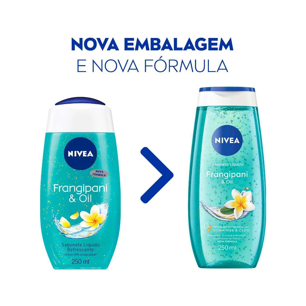 Sabonete Líquido Nivea Frangipani & Oil com 250ml