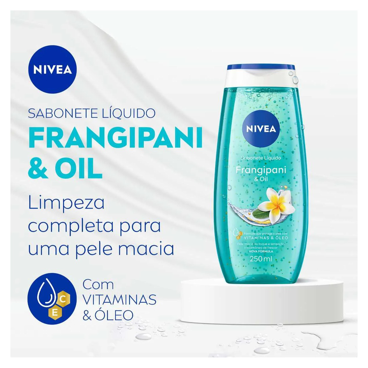 Sabonete Líquido Nivea Frangipani & Oil com 250ml