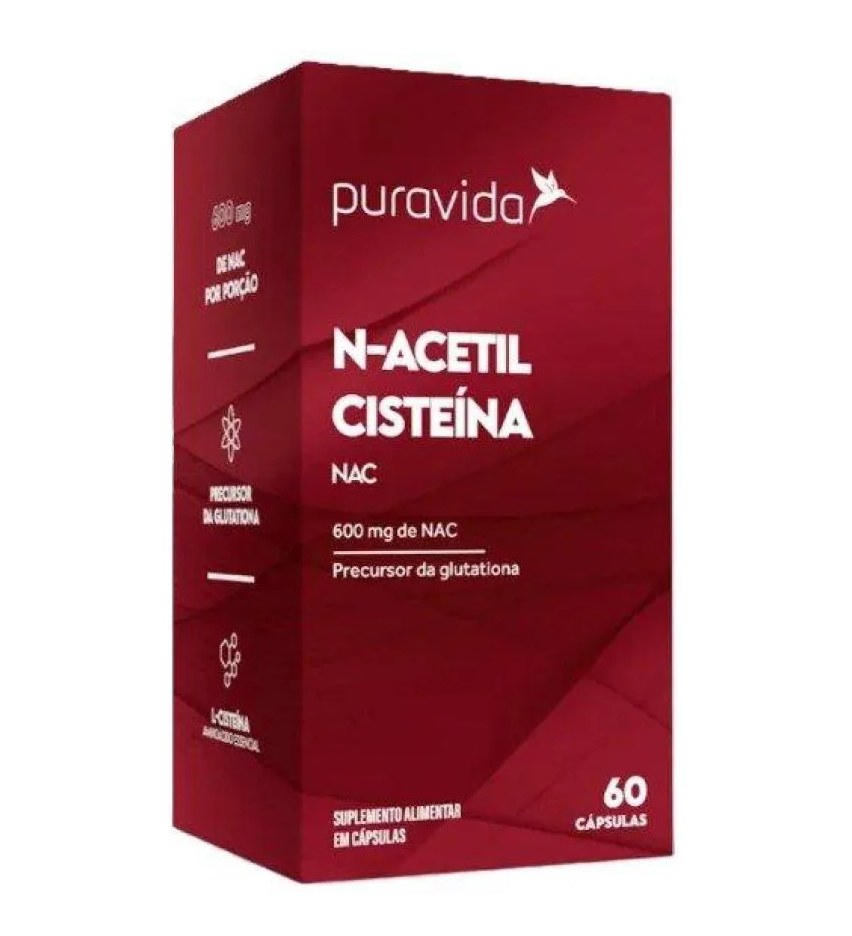 N-acetil Cisteina Pura Vida 60 cápsulas