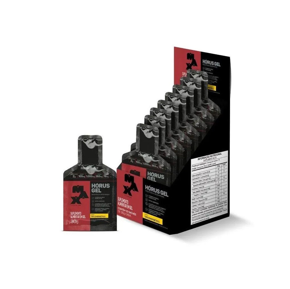Hórus Gel Display (10 Sachês 30g) - Sabor: Tipo Energético