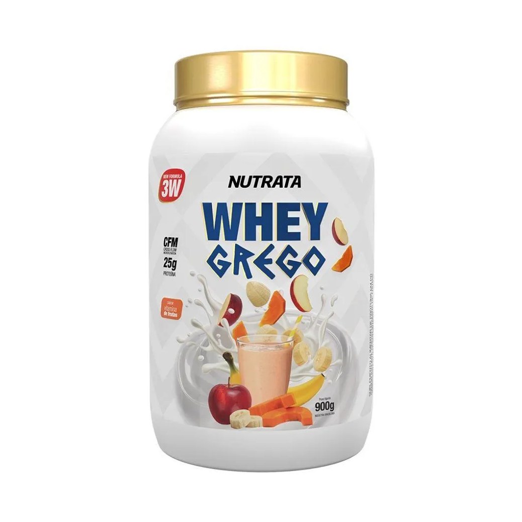 Whey Grego (900g) - Sabor: Vitamina de Frutas