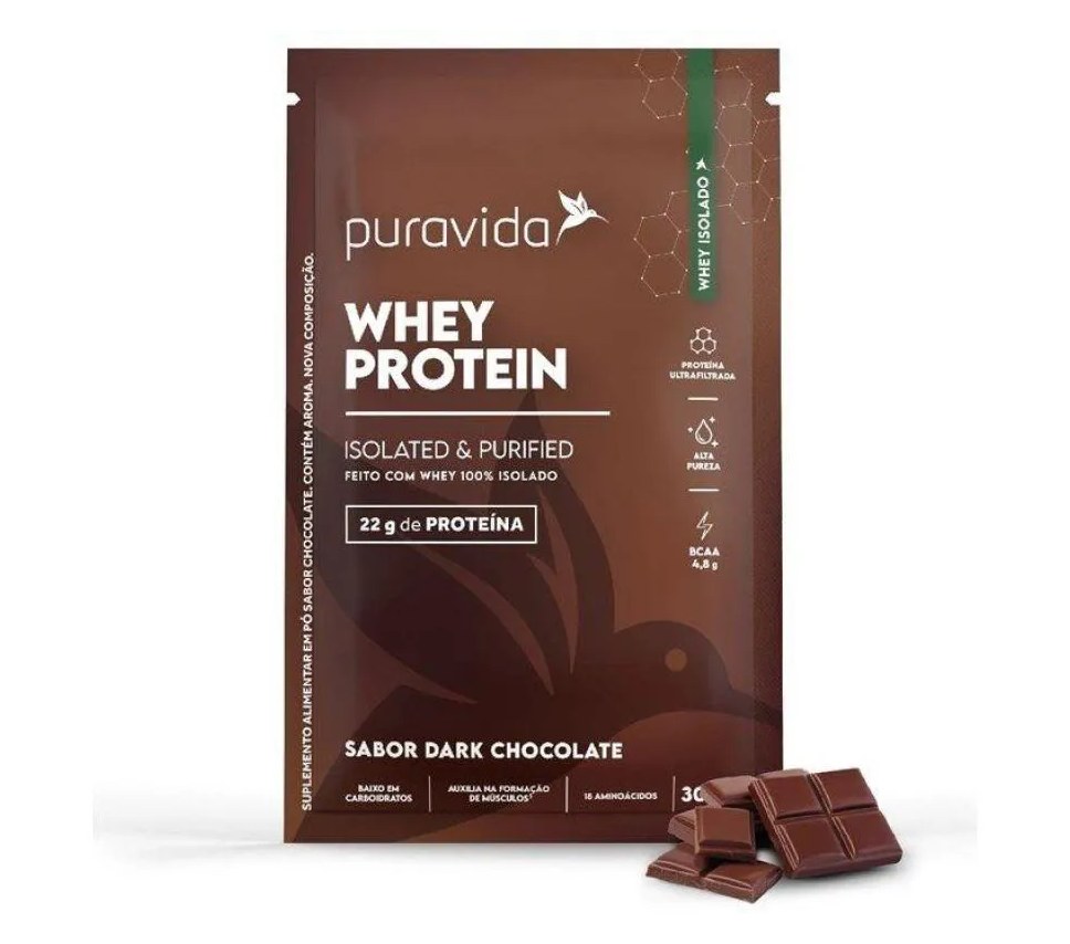 Whey Protein Isolated Puravida Chocolate 30g