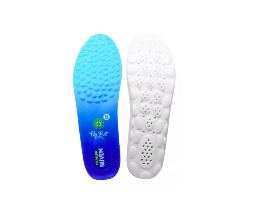 Palmilha Ortopédica Fly Feet Nuvem para Esporão, Fascite Plantar, Pés Diabéticos e Alívio de Dores - Ortho Pauher 3536