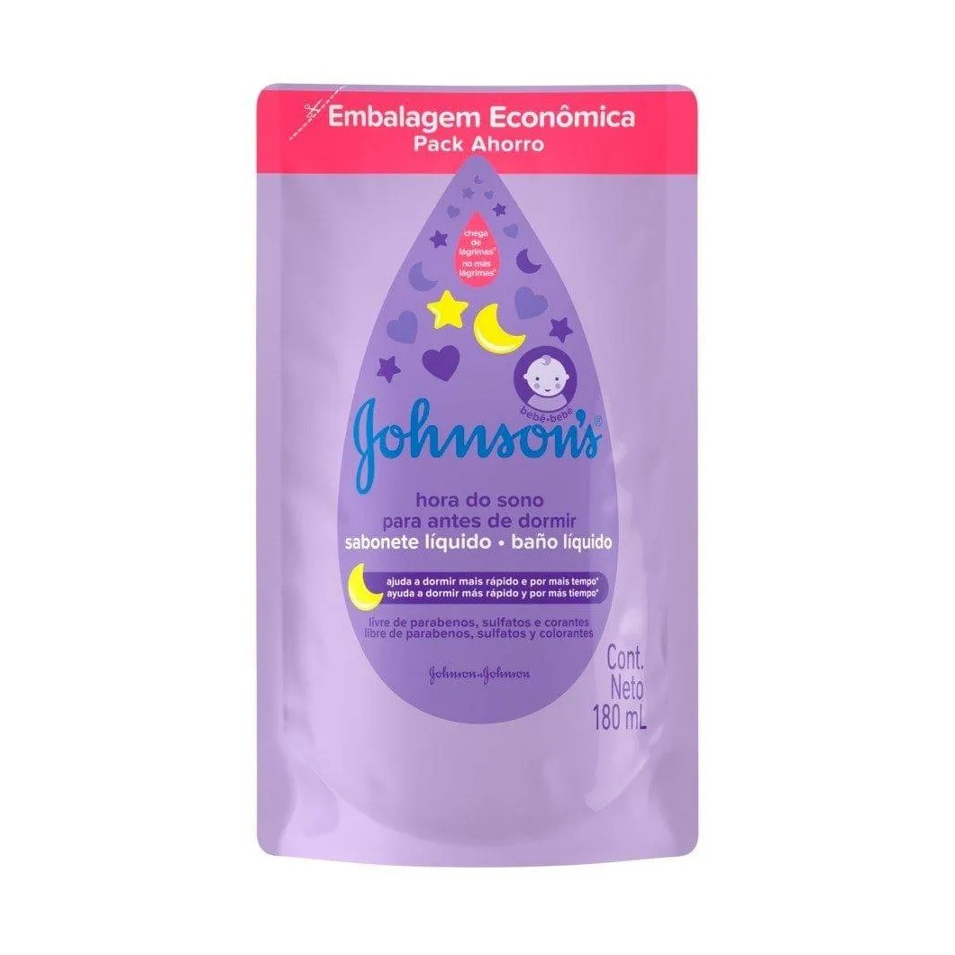 Sabonete Líquido Johnsons Baby Hora do Sono Refil 180ml