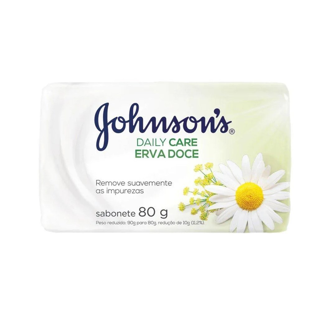Sabonete Johnsons 80g Erva Doce Embalagem com 12 unidades