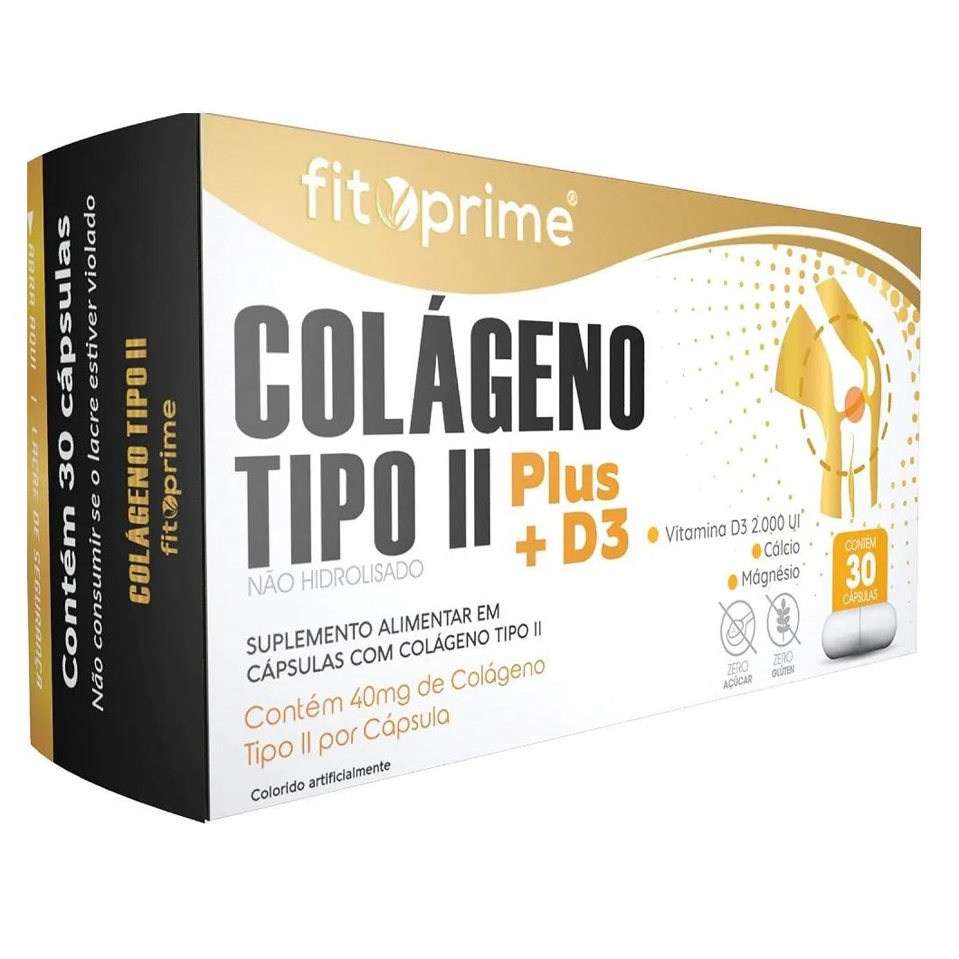 Colageno Tipo Ii Plus + D3 40mg 30cps Fitoprime