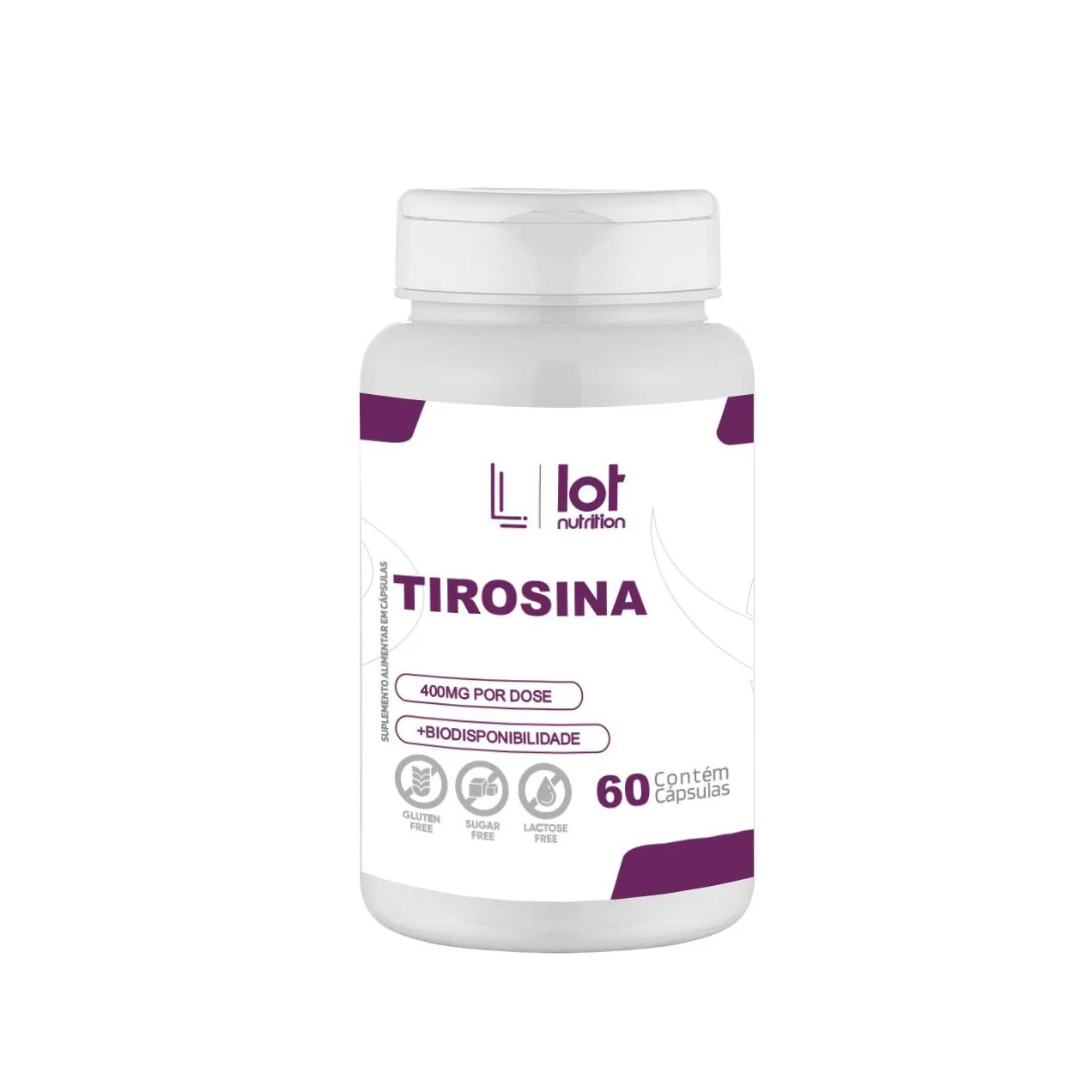 Tirosina 400mg 60 cápsulas