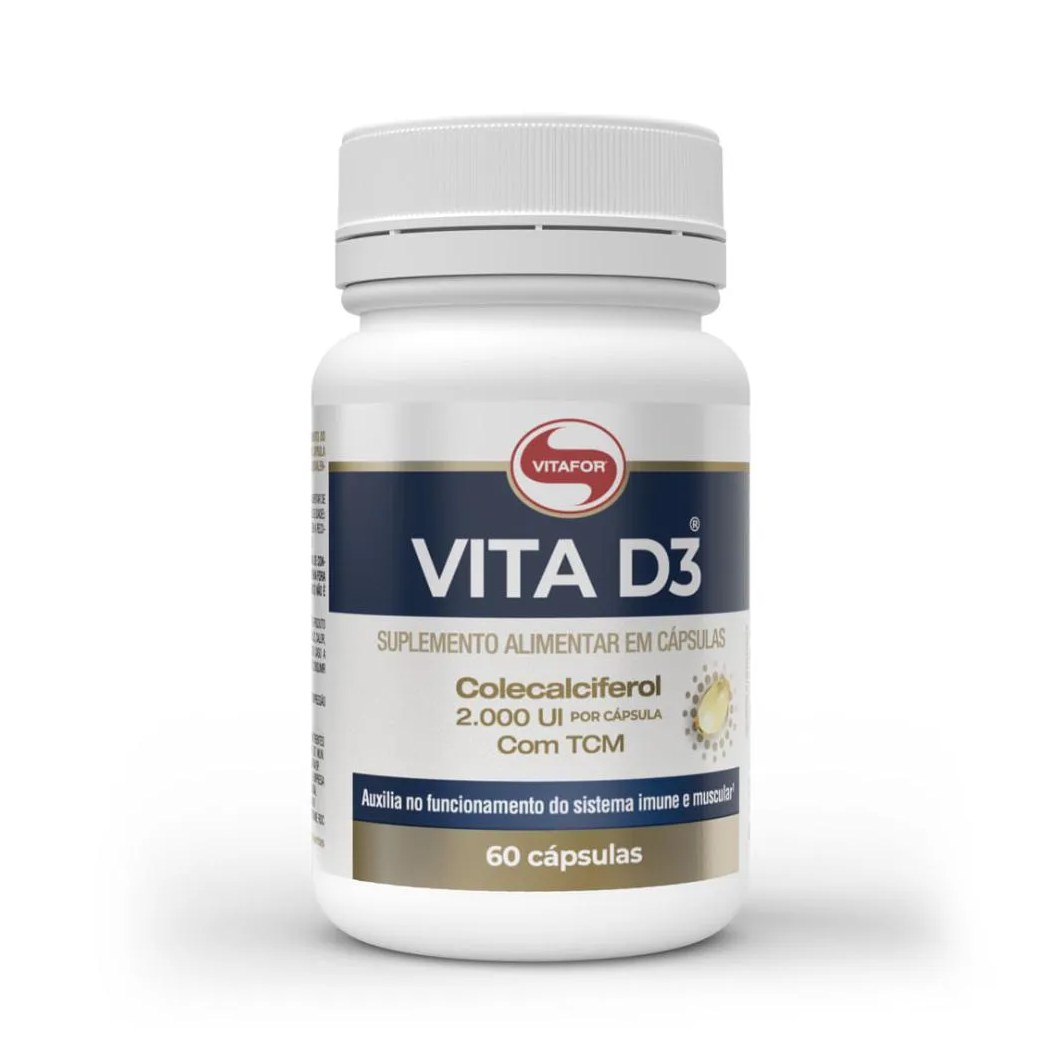 Vita D3 Colecalciferol 2000ui 60cap Vitafor