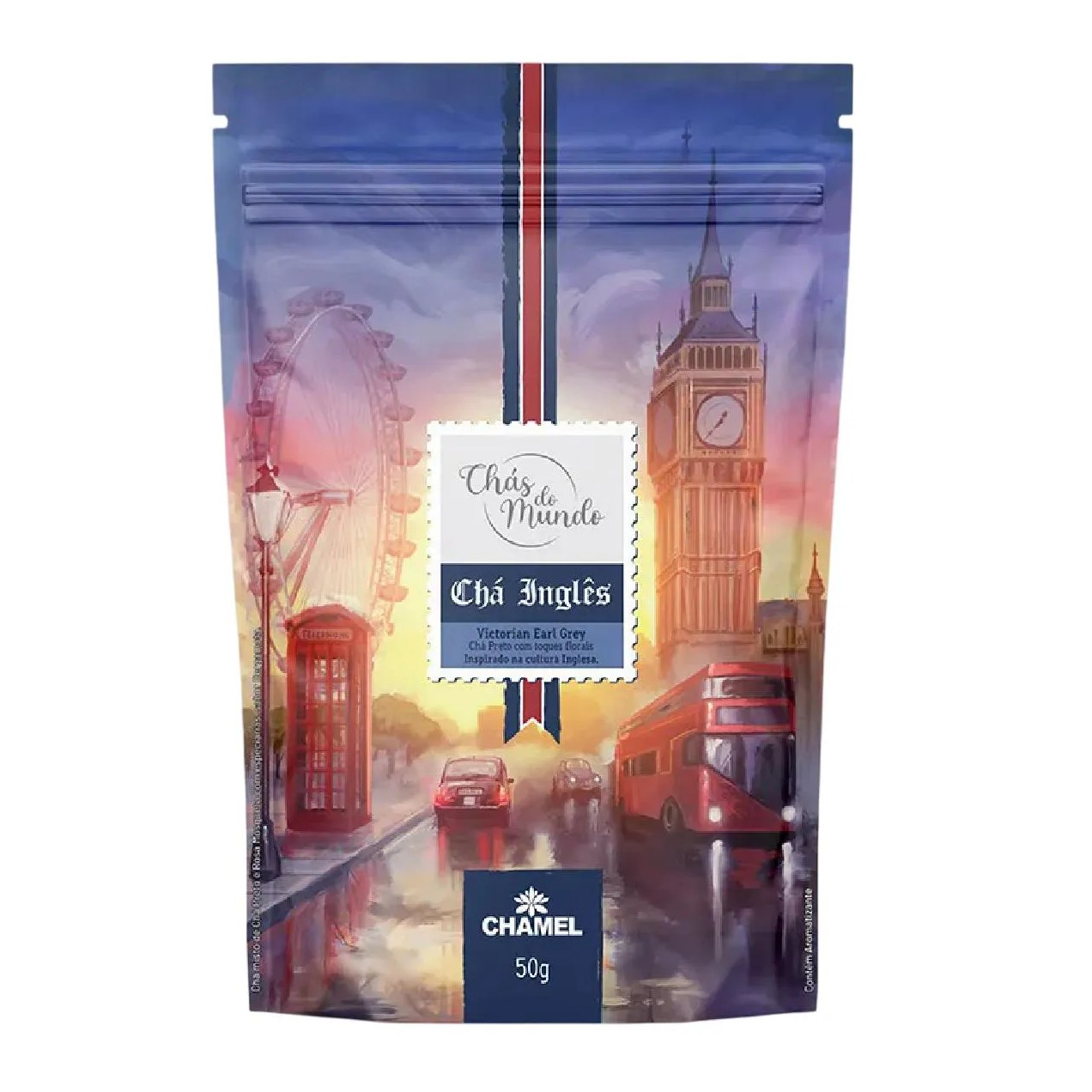 Chás do Mundo Pouch Chá Inglês 50g - Chamel